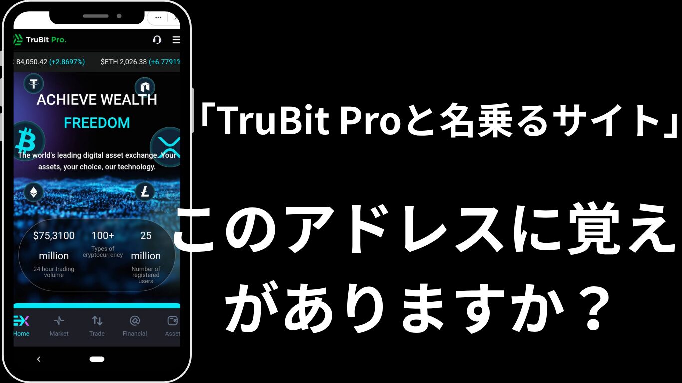 TruBit Proと名乗るサイト】で使われたETH送金先アドレス一覧【Coincheck送金が多発】|アカリメモ